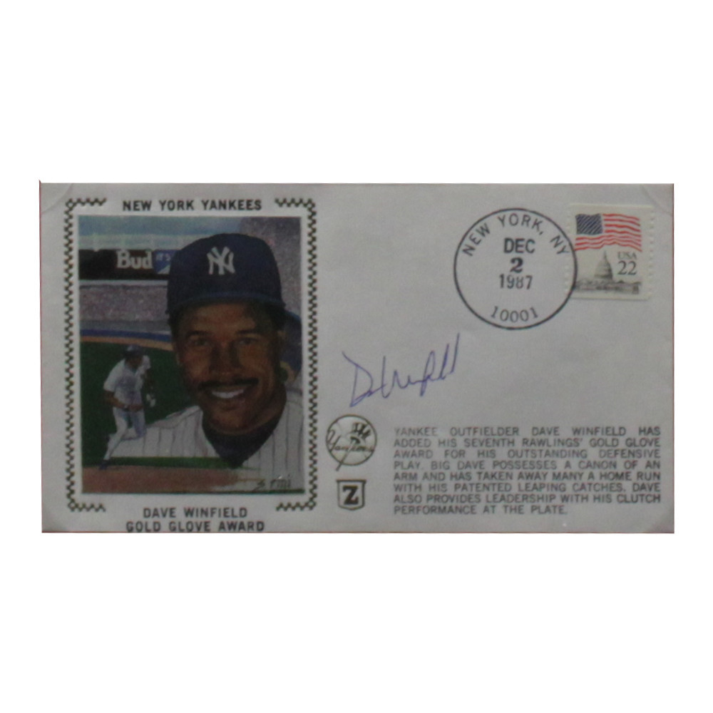 Dave Winfield Autographed Signed Framed First Day Cover - Certified Authentic Image a