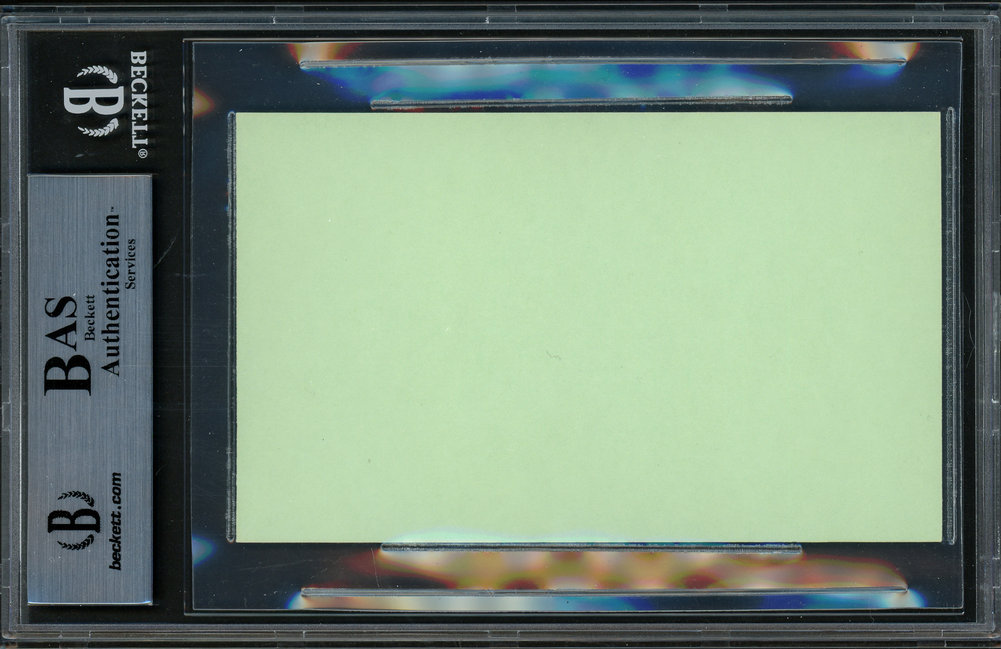 David Stern Autographed 3X5 Index Card NBA Commissioner Beckett Beckett Image a