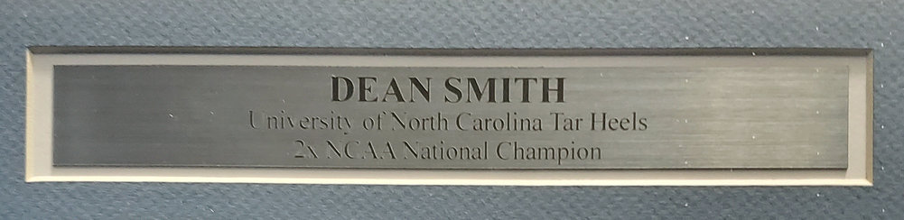 Dean Smith Autographed Framed 16X20 Photo Unc Tar Heels PSA/DNA Image a