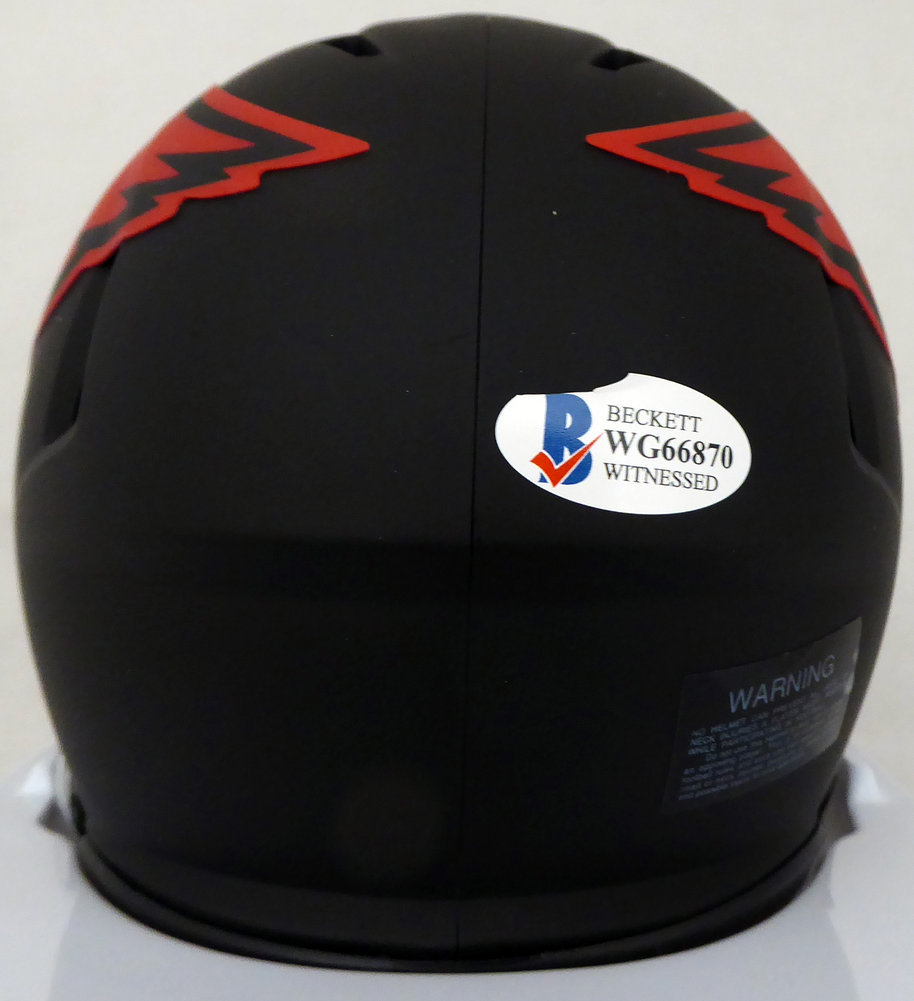 Deandre Hopkins Autographed Signed Arizona Cardinals Eclipse Black Speed Mini Helmet Beckett Beckett Image a