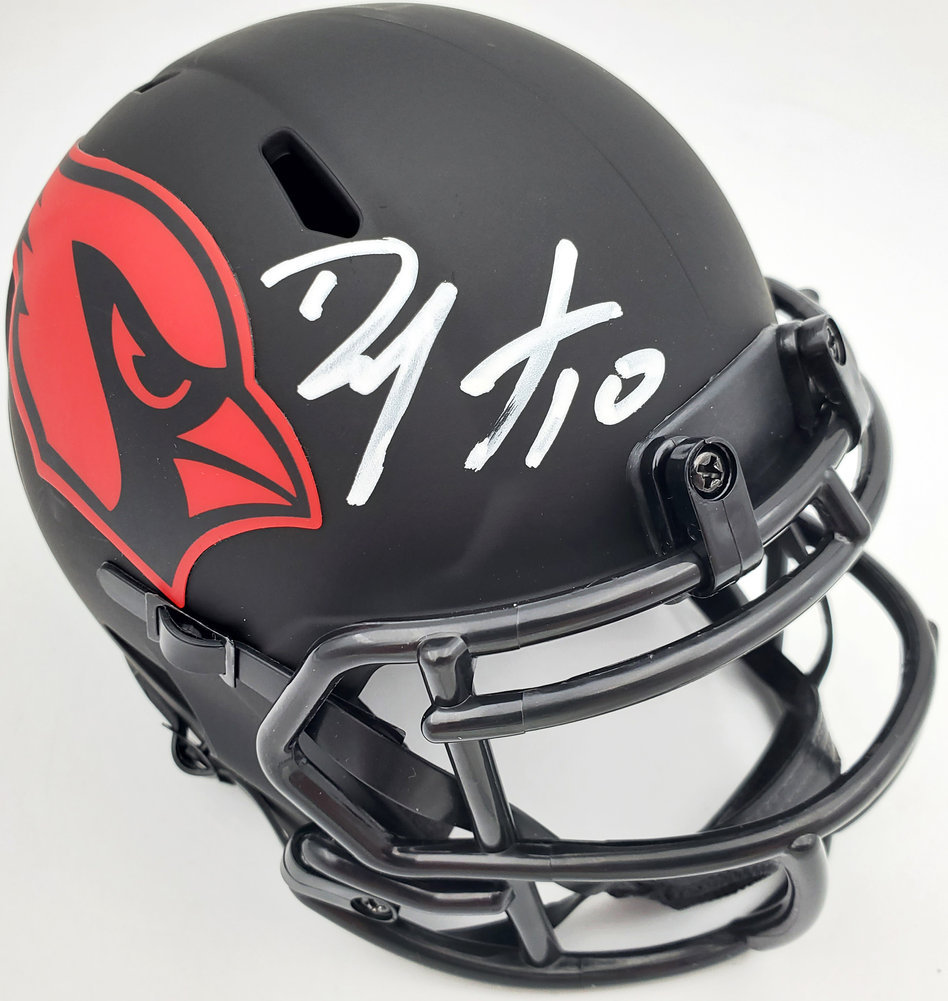 Deandre Hopkins Autographed Signed Arizona Cardinals Eclipse Black Speed Mini Helmet Beckett Beckett Image a