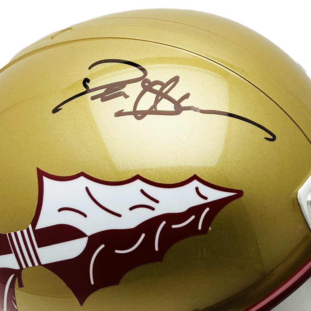 Deion Sanders Florida State Seminoles Signed Riddell F/S Helmet - JSA Image a
