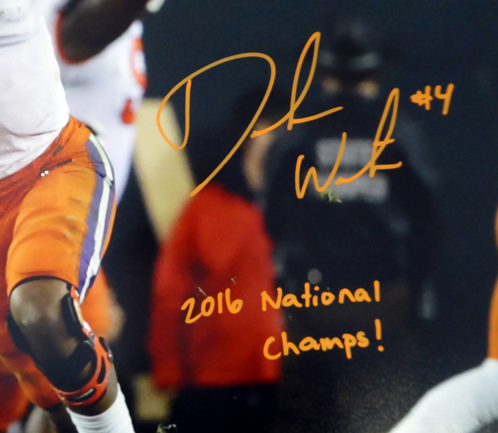 Deshaun Watson Autographed Signed 16X20 Photo Clemson Tigers "2016 National Champs" Beckett Beckett Image a