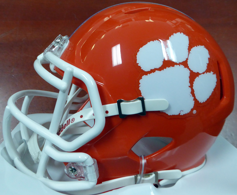 Deshaun Watson Autographed Clemson Tigers Orange Speed Mini Helmet Beckett Beckett Image a