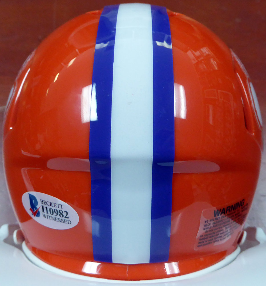 Deshaun Watson Autographed Clemson Tigers Orange Speed Mini Helmet Beckett Beckett Image a