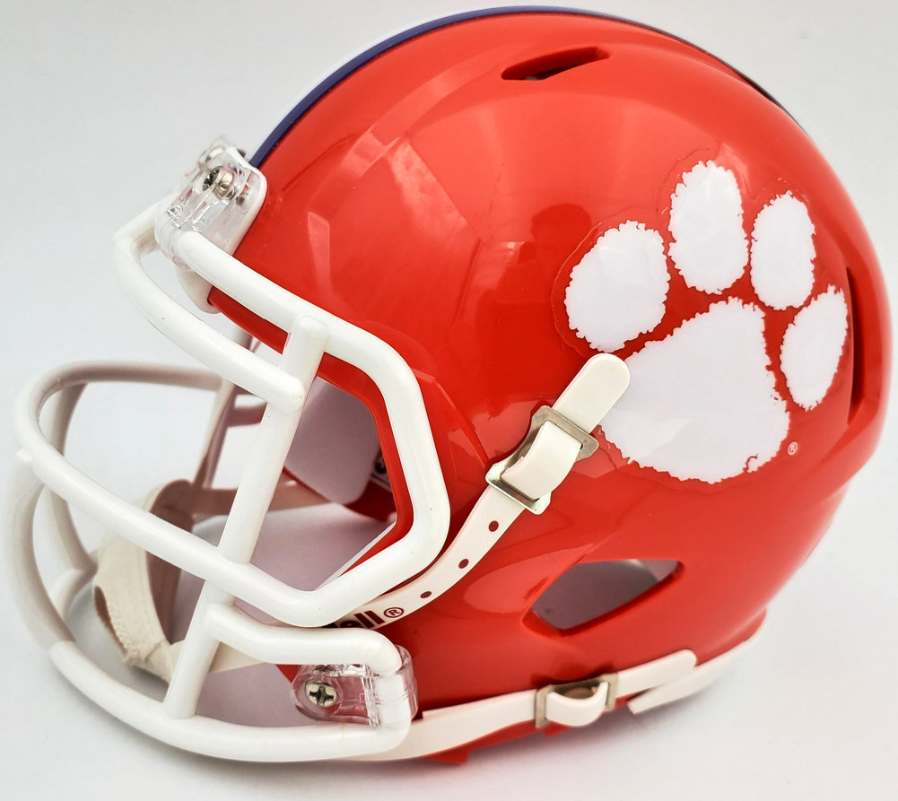 Deshaun Watson Autographed Clemson Tigers Orange Speed Mini Helmet Beckett Beckett Image a