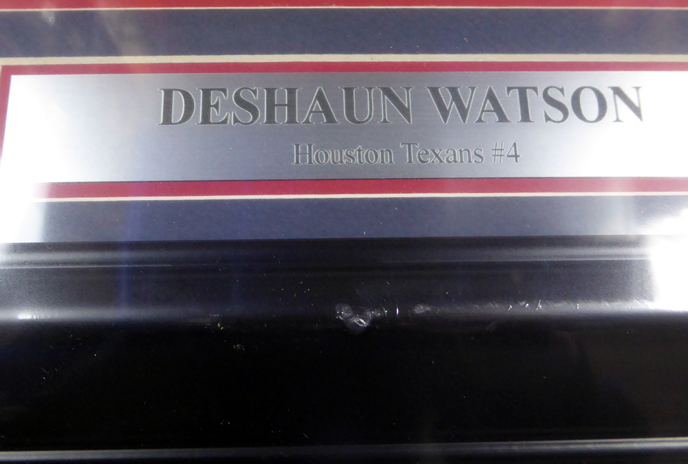 Deshaun Watson Autographed Signed Framed 8X10 Photo Houston Texans Beckett Beckett #130231 Image a