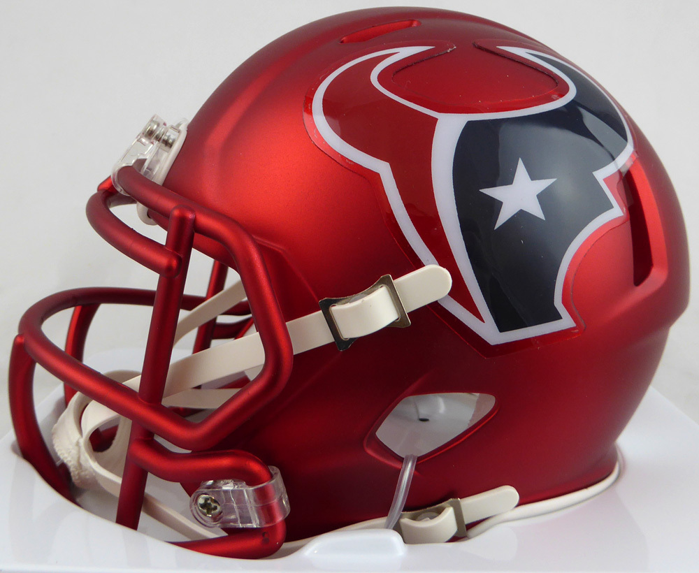 Deshaun Watson Autographed Signed Houston Texans Blaze Mini Helmet Beckett Beckett #125279 Image a