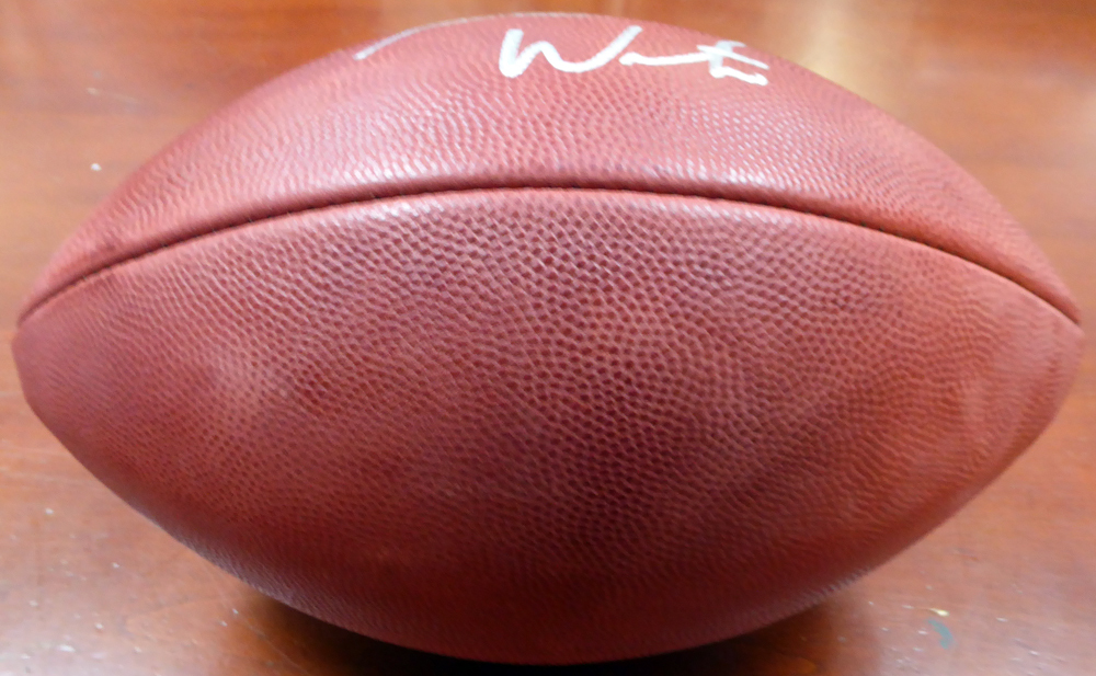 Deshaun Watson Autographed Official NFL Leather Football Cleveland Browns Beckett Beckett Image a