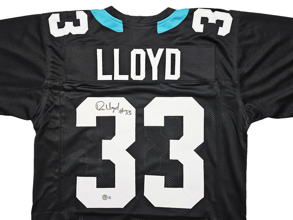 Jacksonville Jaguars Devin Lloyd Autographed Black Jersey Beckett Beckett Witness #215005 Image a