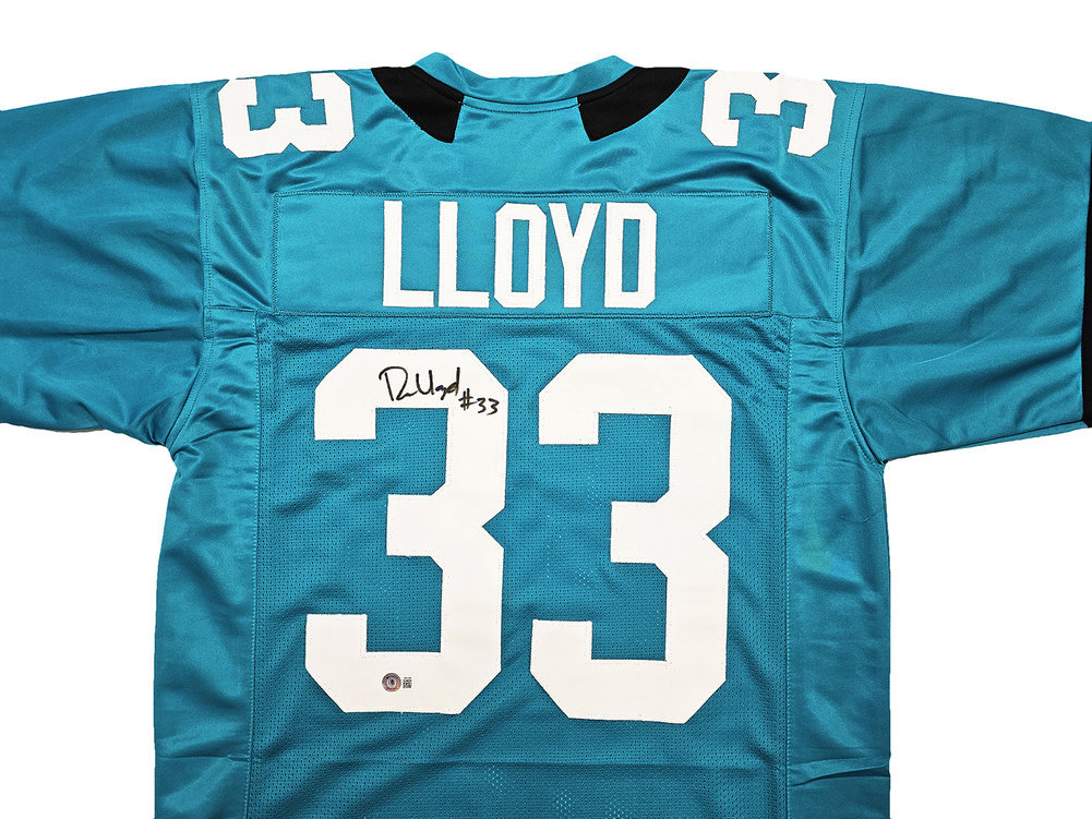 Jacksonville Jaguars Devin Lloyd Autographed Teal Jersey Beckett Beckett Witness #215006 Image a