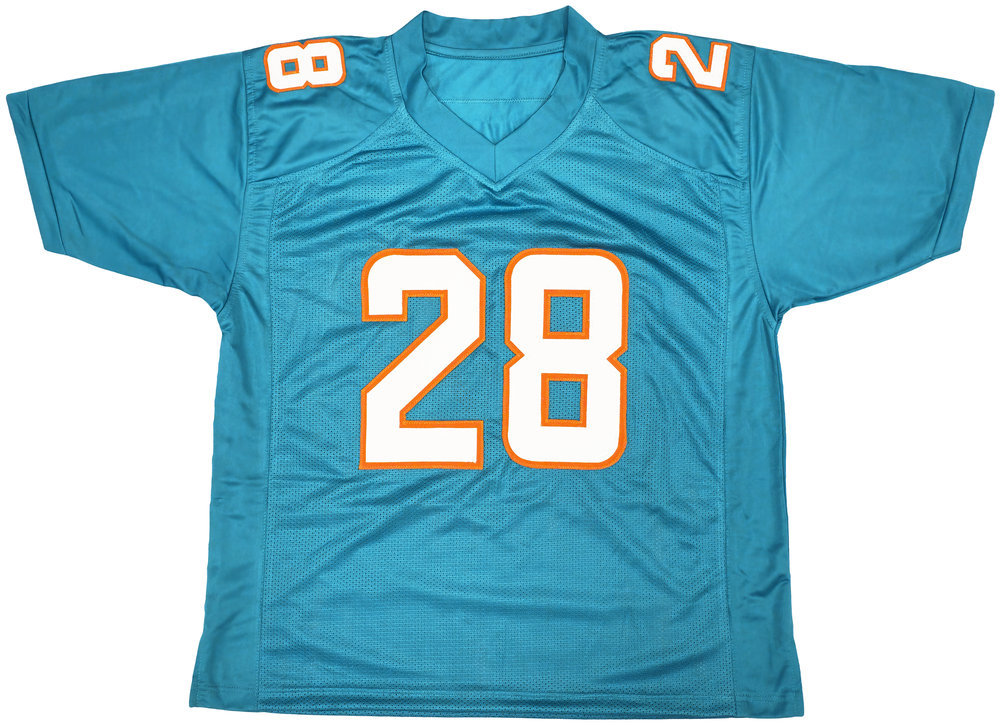 Miami Dolphins De'von Achane Autographed Teal Jersey Beckett Beckett Witness #221539 Image a