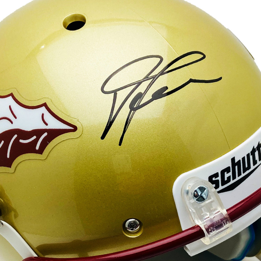 Devonta Freeman Autographed FSU Schutt Rep Full Size Helmet - JSA Image a