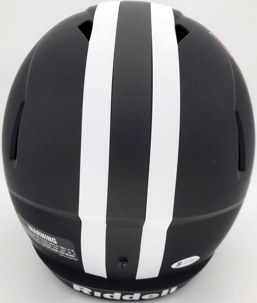 Devonta Smith Autographed Signed Alabama Crimson Tide Eclipse Black Full Size Speed Replica Helmet Heisman 2020 Beckett Beckett Image a