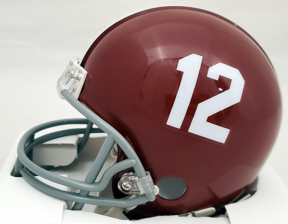 Devonta Smith Autographed Alabama Crimson Tide Mini Helmet "Heisman 2020" Beckett Beckett Image a