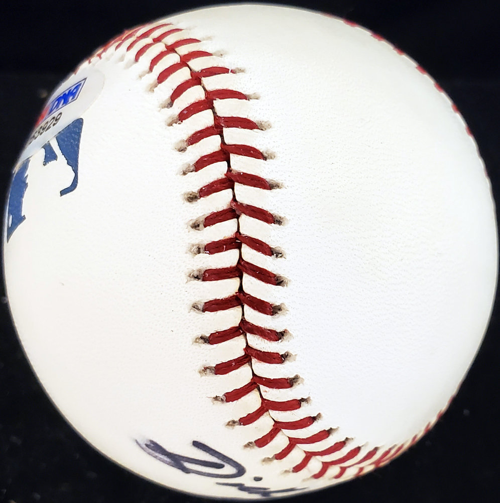 Dick Adams Autographed Official MLB Baseball Philadelphia A's PSA/DNA Image a