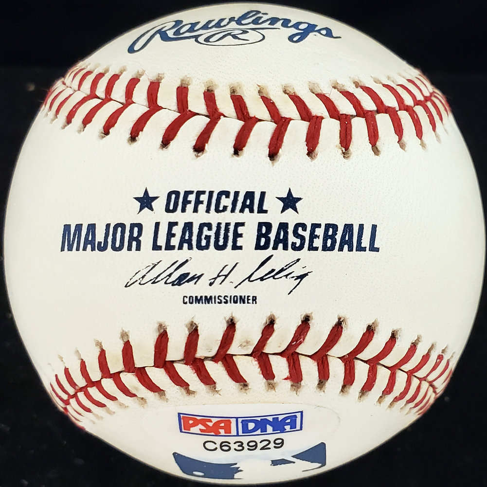 Dick Adams Autographed Official MLB Baseball Philadelphia A's PSA/DNA Image a