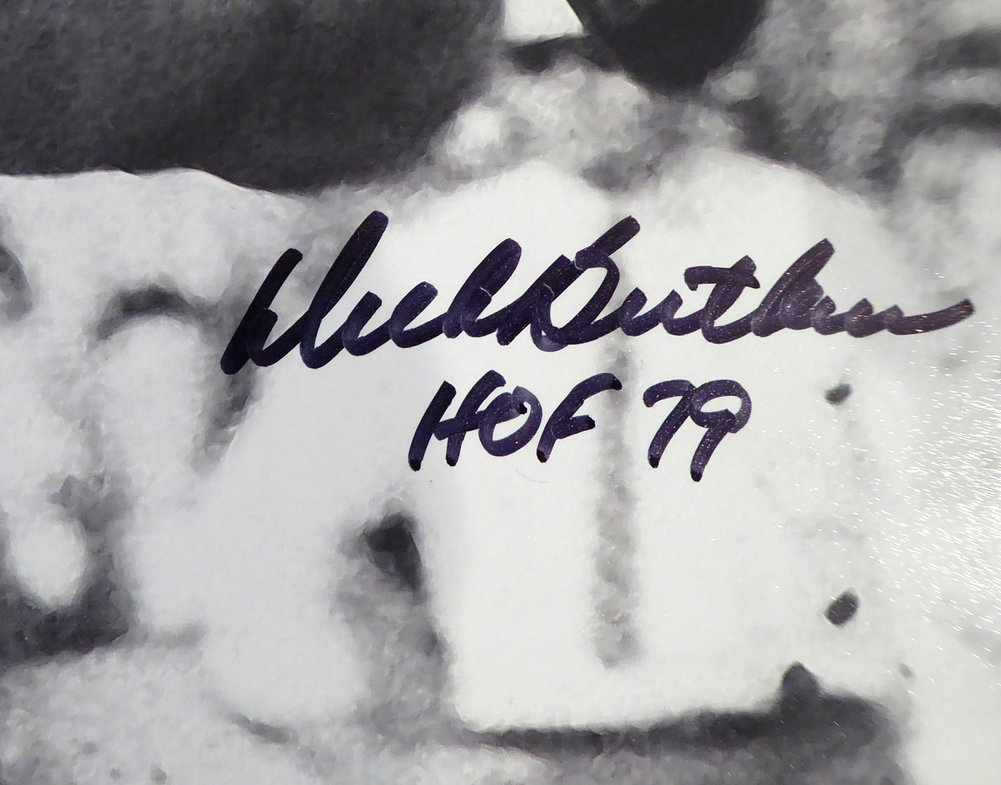 Dick Butkus Autographed 16X20 Photo Chicago Bears "HOF 79" Beckett Beckett Image a