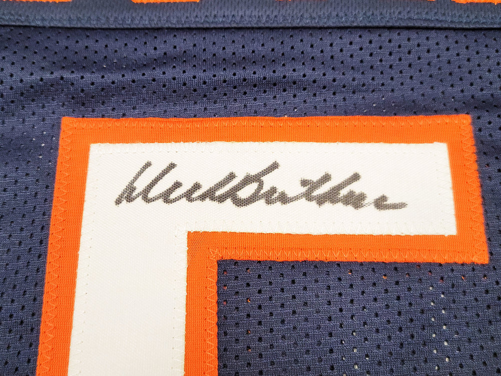 Chicago Bears Dick Butkus Autographed Blue Jersey Beckett Beckett Image a