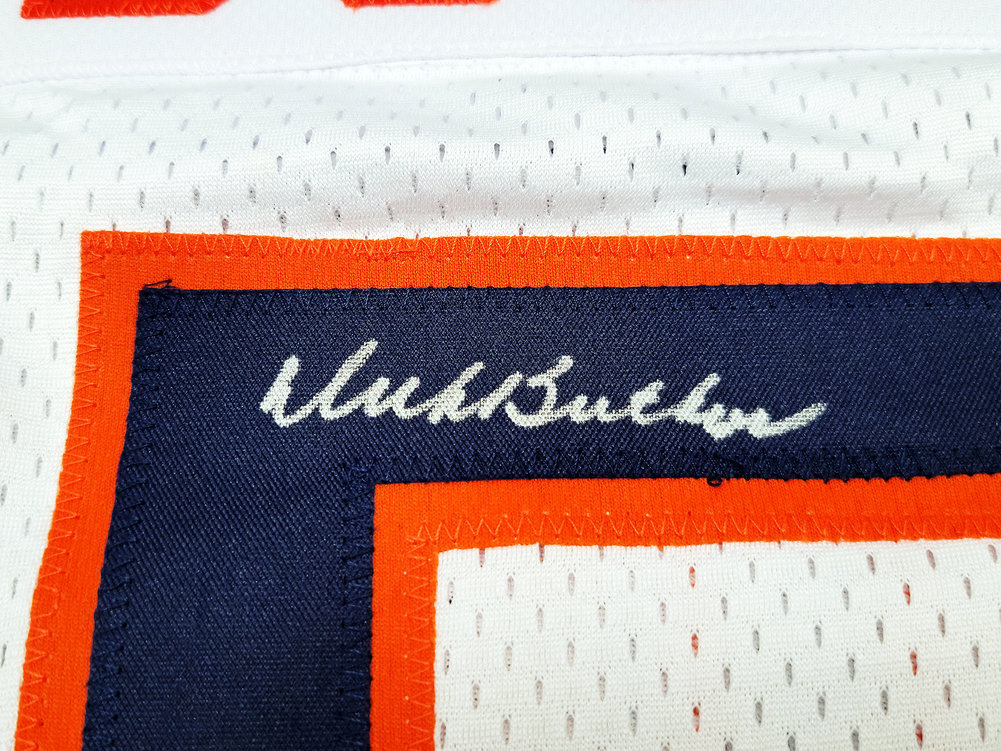 Chicago Bears Dick Butkus Autographed White Jersey Beckett Beckett Witness #210525 Image a