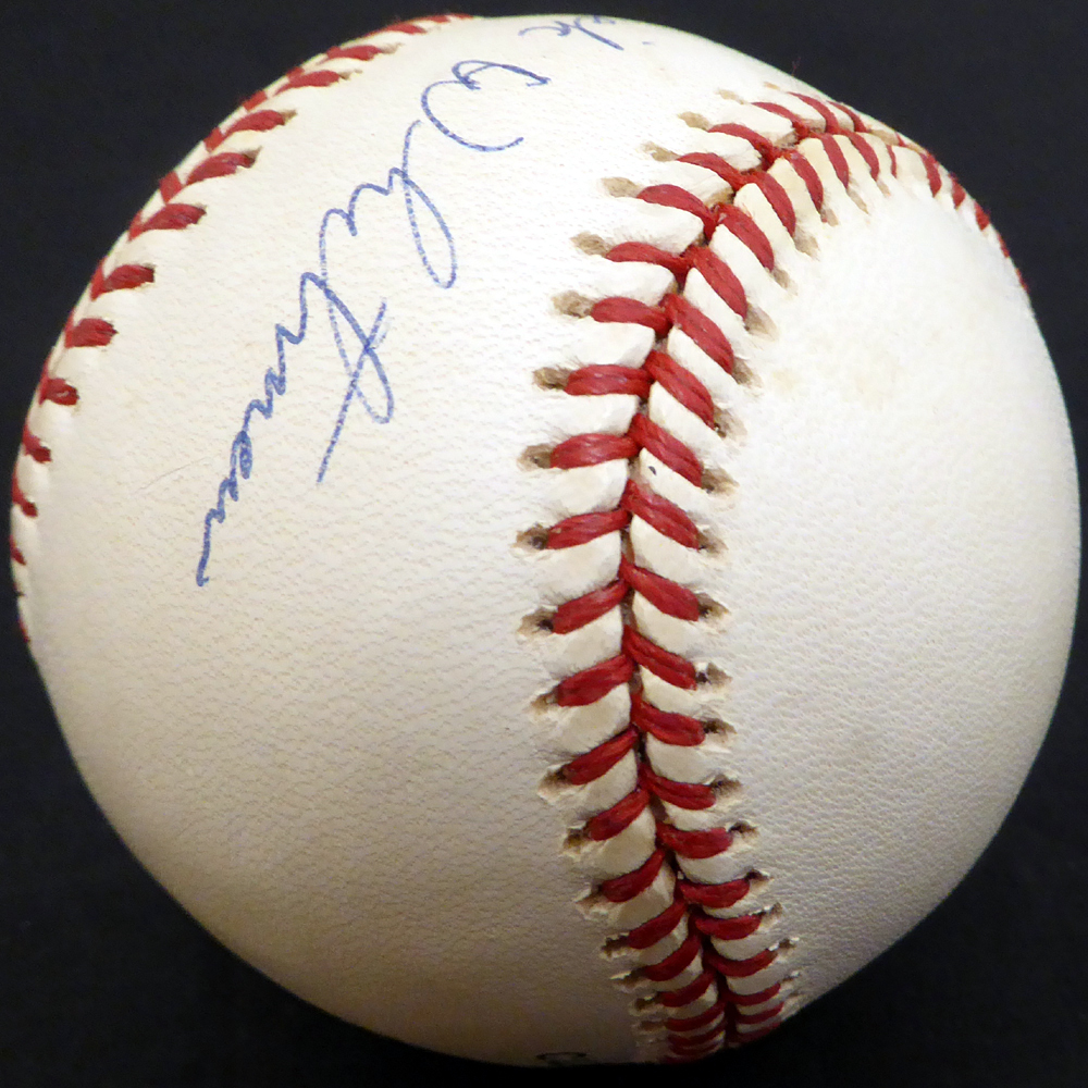 Dick Whitman Autographed Official Nl Baseball Brooklyn Dodgers Beckett Beckett Image a