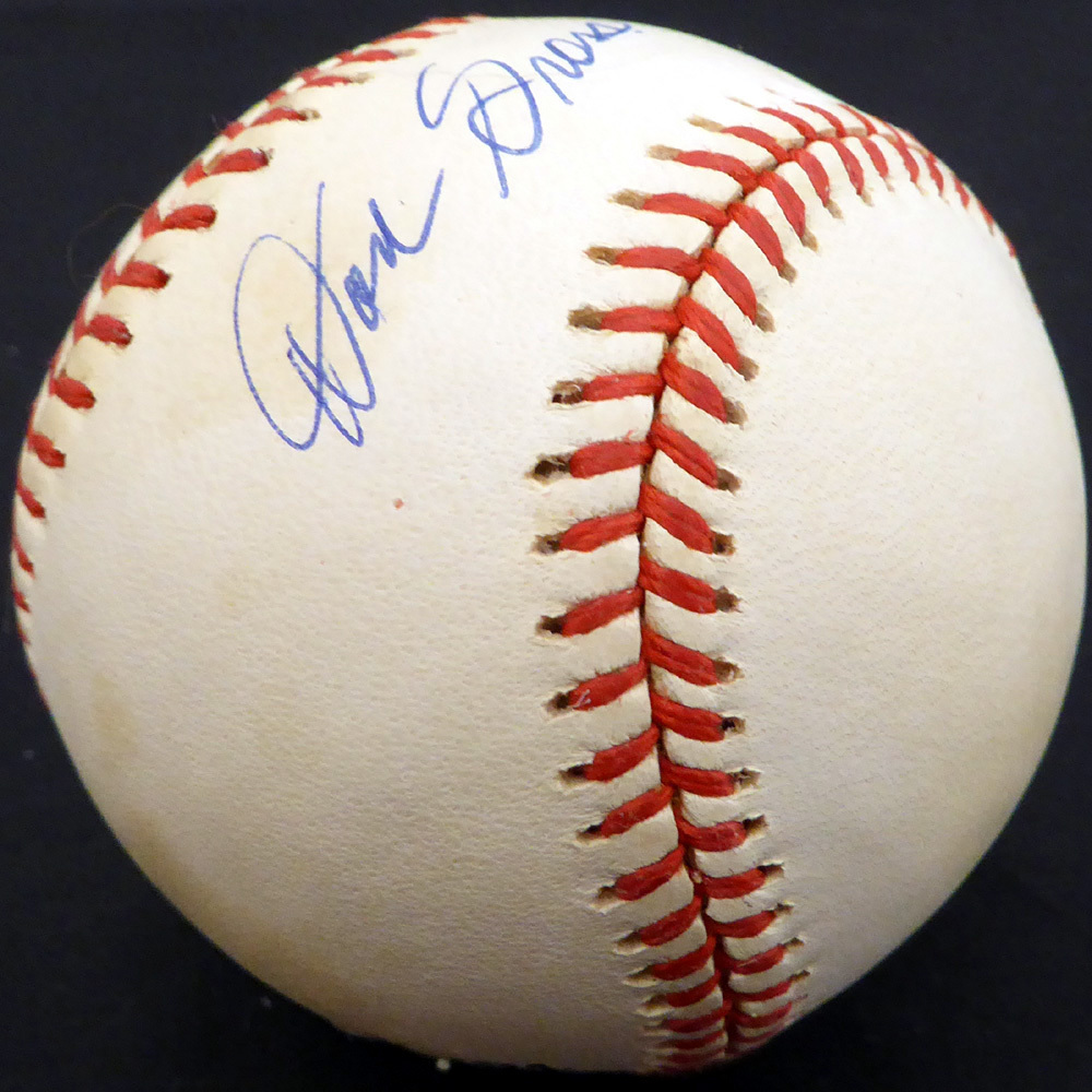 Don Gross Autographed Official Nl Baseball Cincinnati Reds, Pittsburgh Pirates Beckett Beckett Image a
