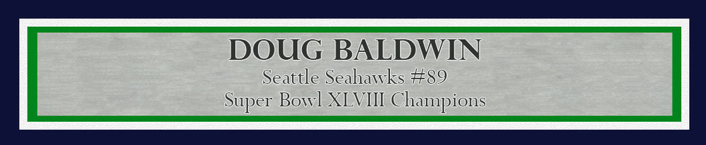 Doug Baldwin Autographed Framed 16X20 Photo Seattle Seahawks Mcs Holo #209394 Image a