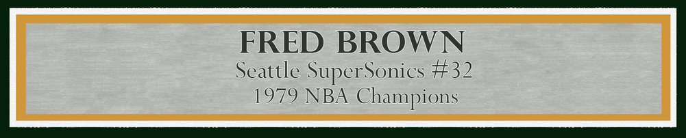 Downtown Fred Brown Autographed Framed 8X10 Photo Seattle Supersonics Mcs Holo #200389 Image a