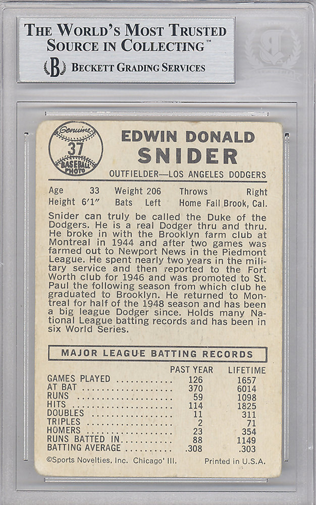 Duke Sims Autographed 1970 Topps Card #275 Cleveland Indians Beckett Beckett Image a