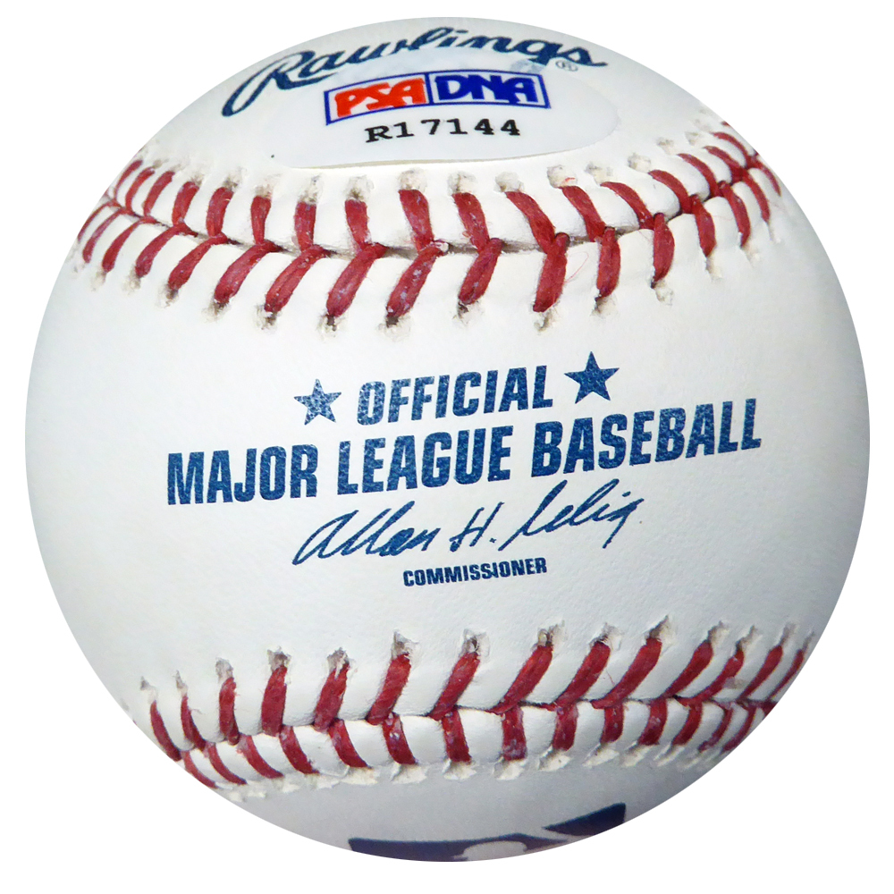 Dustin Ackley Autographed Official MLB Baseball New York Yankees PSA/DNA Image a
