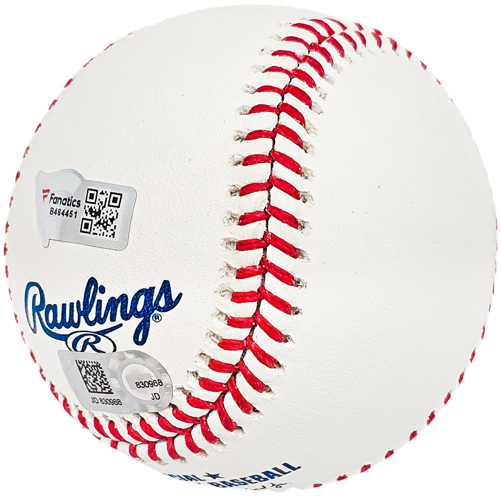 Dustin May Autographed Signed Official MLB Baseball Los Angeles Dodgers Fanatics Holo #Jd830988 Image a