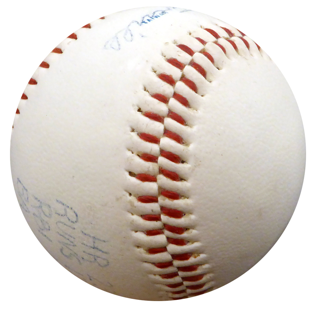 Earl Averill Autographed Seattle Mariners Logo Baseball Cleveland Indians Beckett Beckett Image a