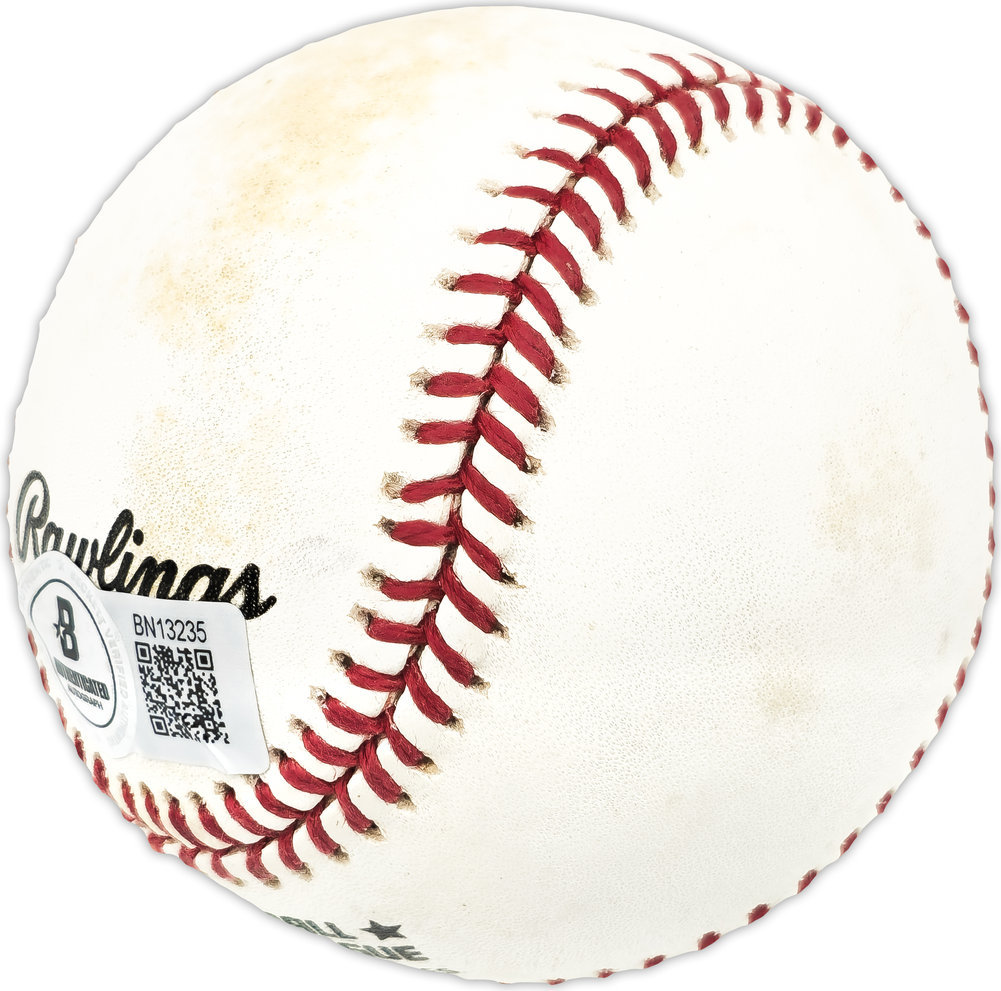 Ed Albosta Autographed Signed Official Nl Baseball Brooklyn Dodgers Beckett Beckett Qr #Bn13235 Image a