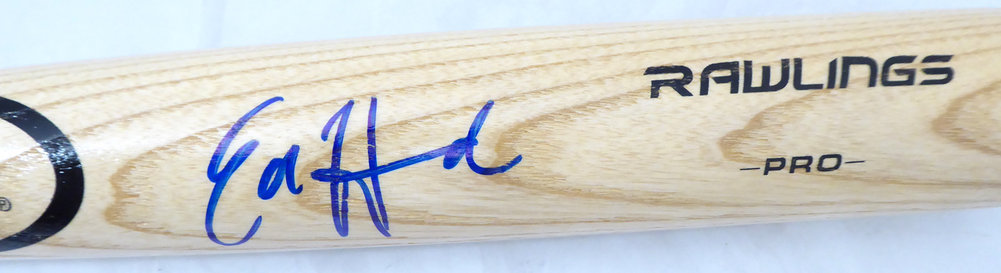 Ed Howard Autographed Blonde Rawlings Baseball Bat Chicago Cubs Beckett Beckett Image a