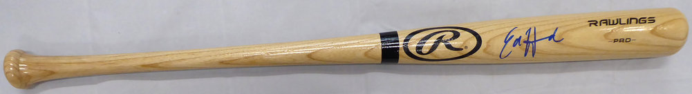 Ed Howard Autographed Blonde Rawlings Baseball Bat Chicago Cubs Beckett Beckett Image a