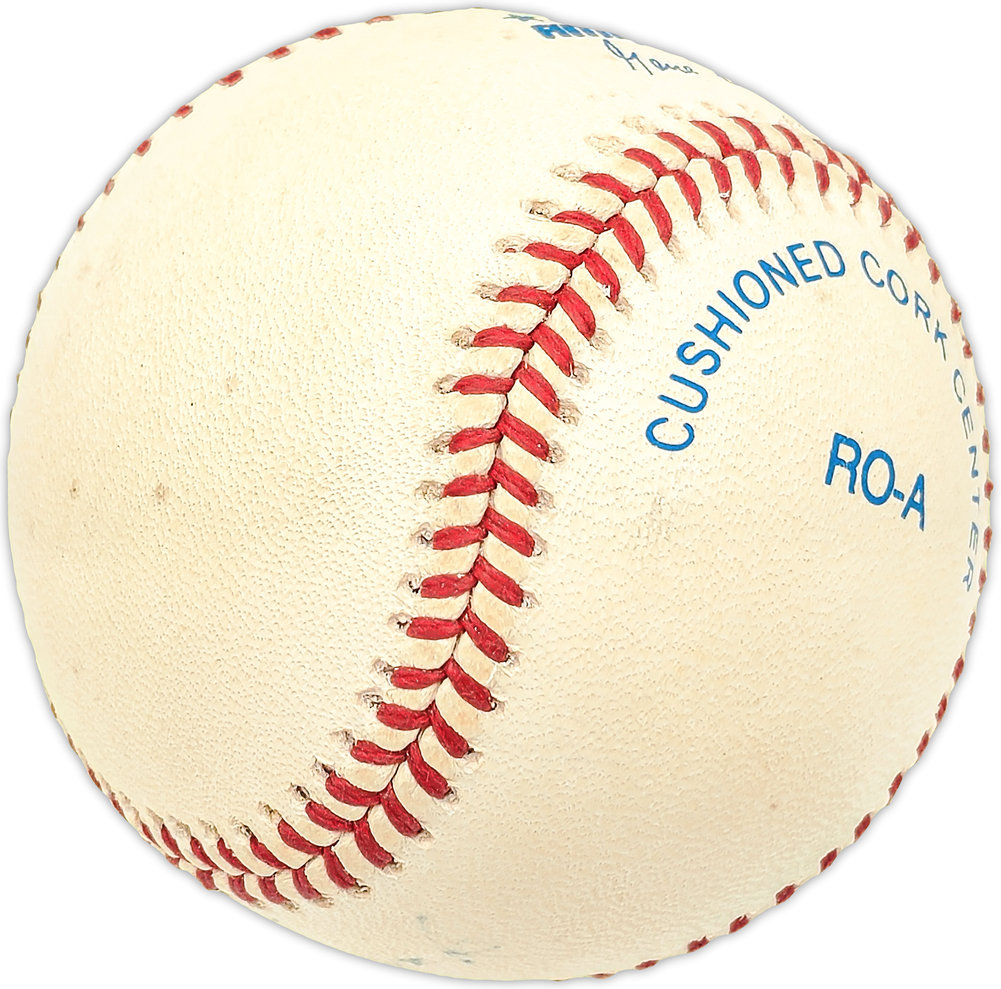 Ed Kazak Autographed Official Al Baseball St. Louis Cardinals, Cincinnati Reds #227569 Image a