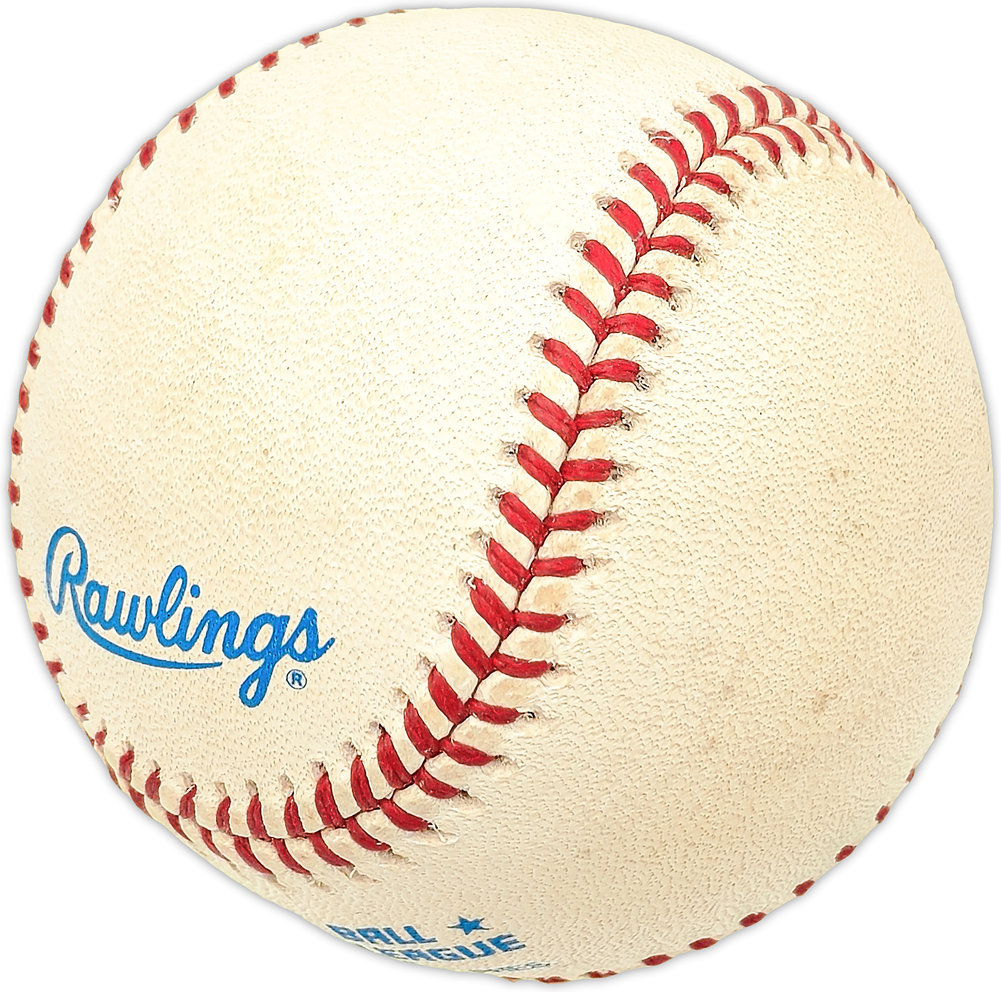 Ed Kazak Autographed Official Al Baseball St. Louis Cardinals, Cincinnati Reds #227569 Image a