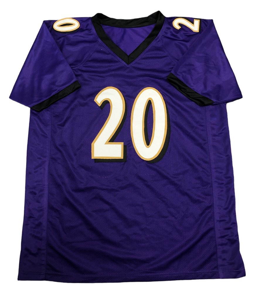 Ed Reed Autographed Signed Baltimore Ravens Custom Purple #20 Jersey - Beckett QR Authentic Image a