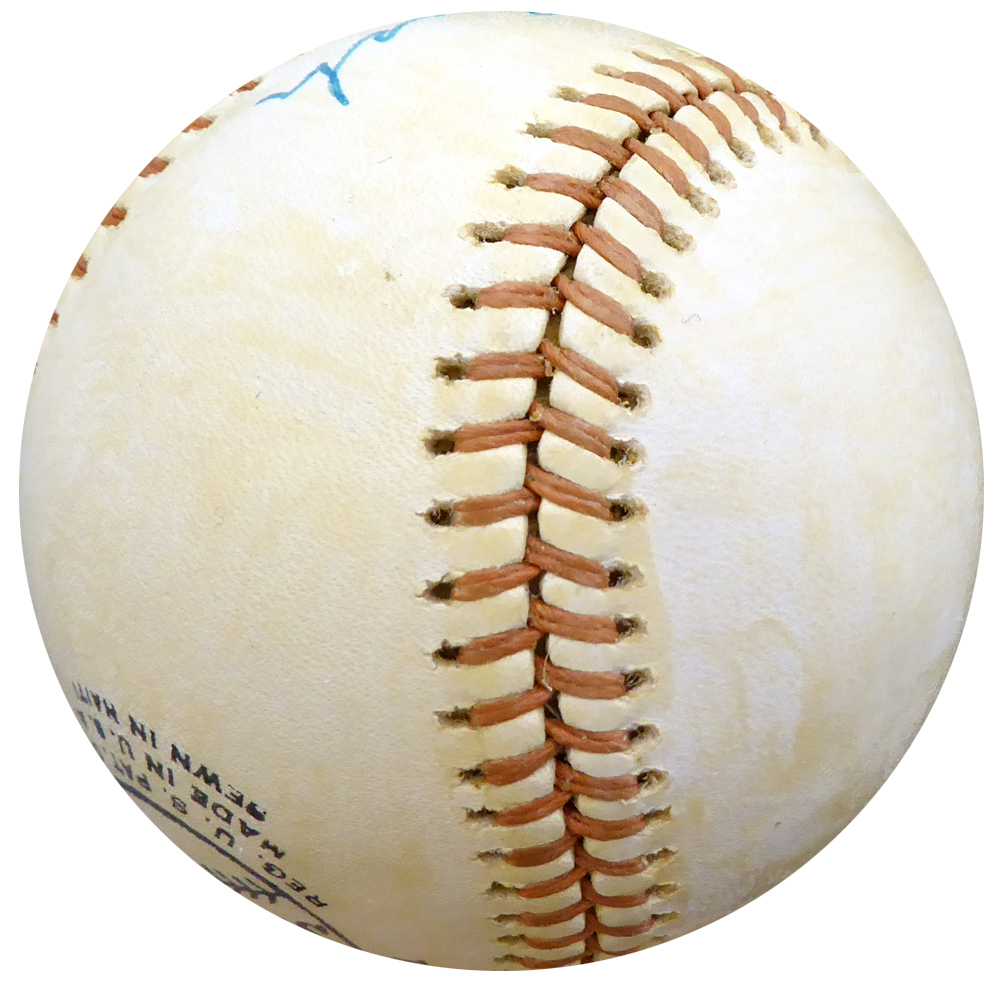 Edd Roush Autographed Signed Official Nl Baseball Cincinnati Reds Vintage Beckett Beckett