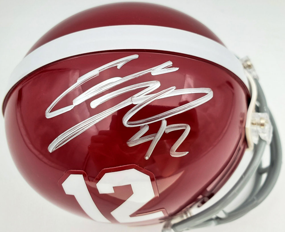 Eddie Lacy Autographed Alabama Crimson Tide Mini Helmet Mcs Holo #124650 Image a