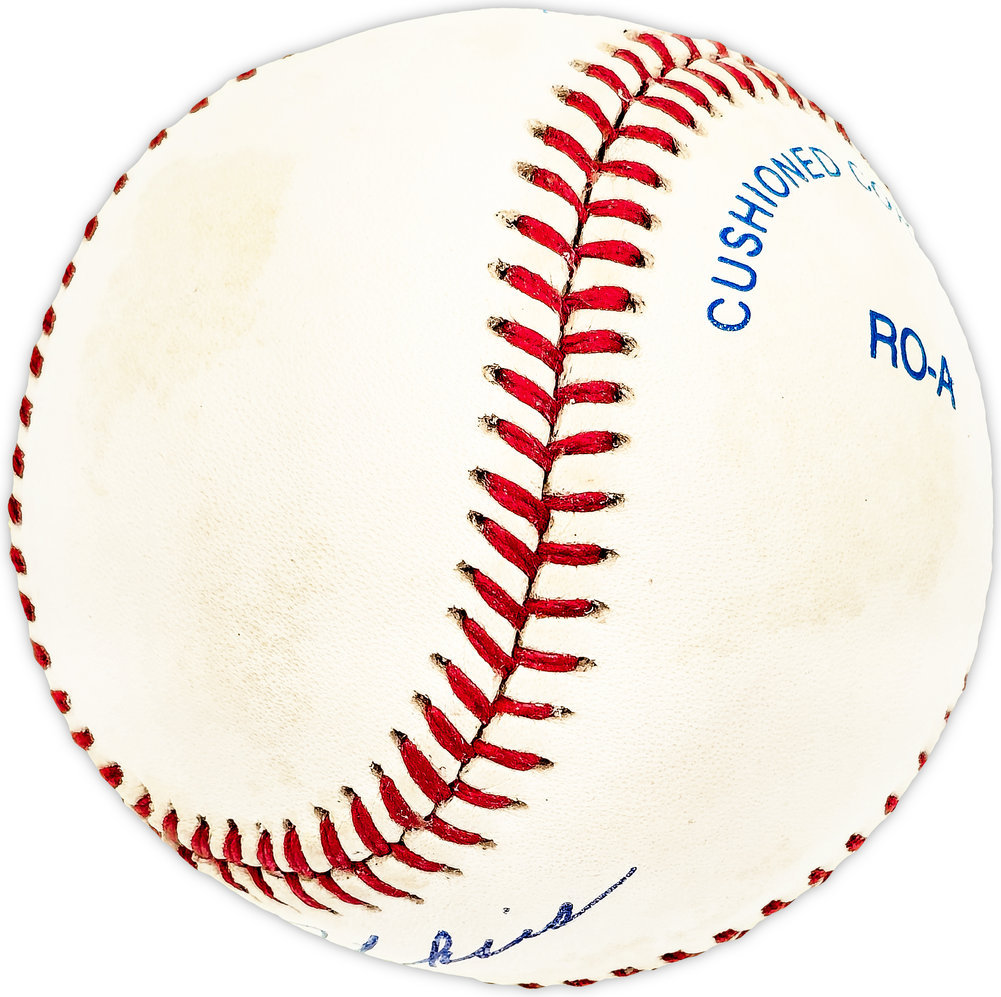 Eddie Miksis Autographed Signed Official Al Baseball Chicago Cubs, Los Angeles Dodgers #225956 Image a