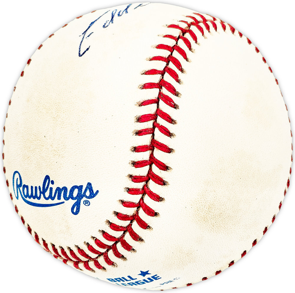 Eddie Miksis Autographed Signed Official Al Baseball Chicago Cubs, Los Angeles Dodgers #225956 Image a