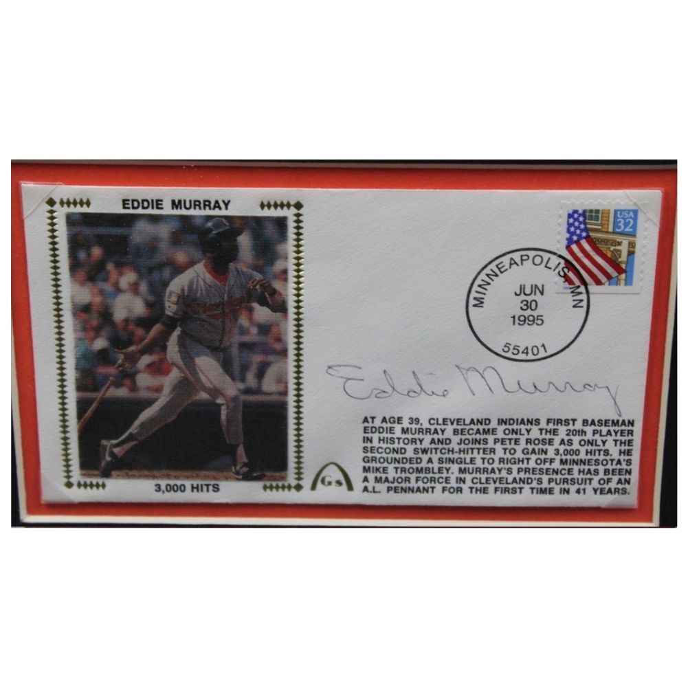 Eddie Murray Autographed Signed Framed First Day Cover - Certified Authentic Image a