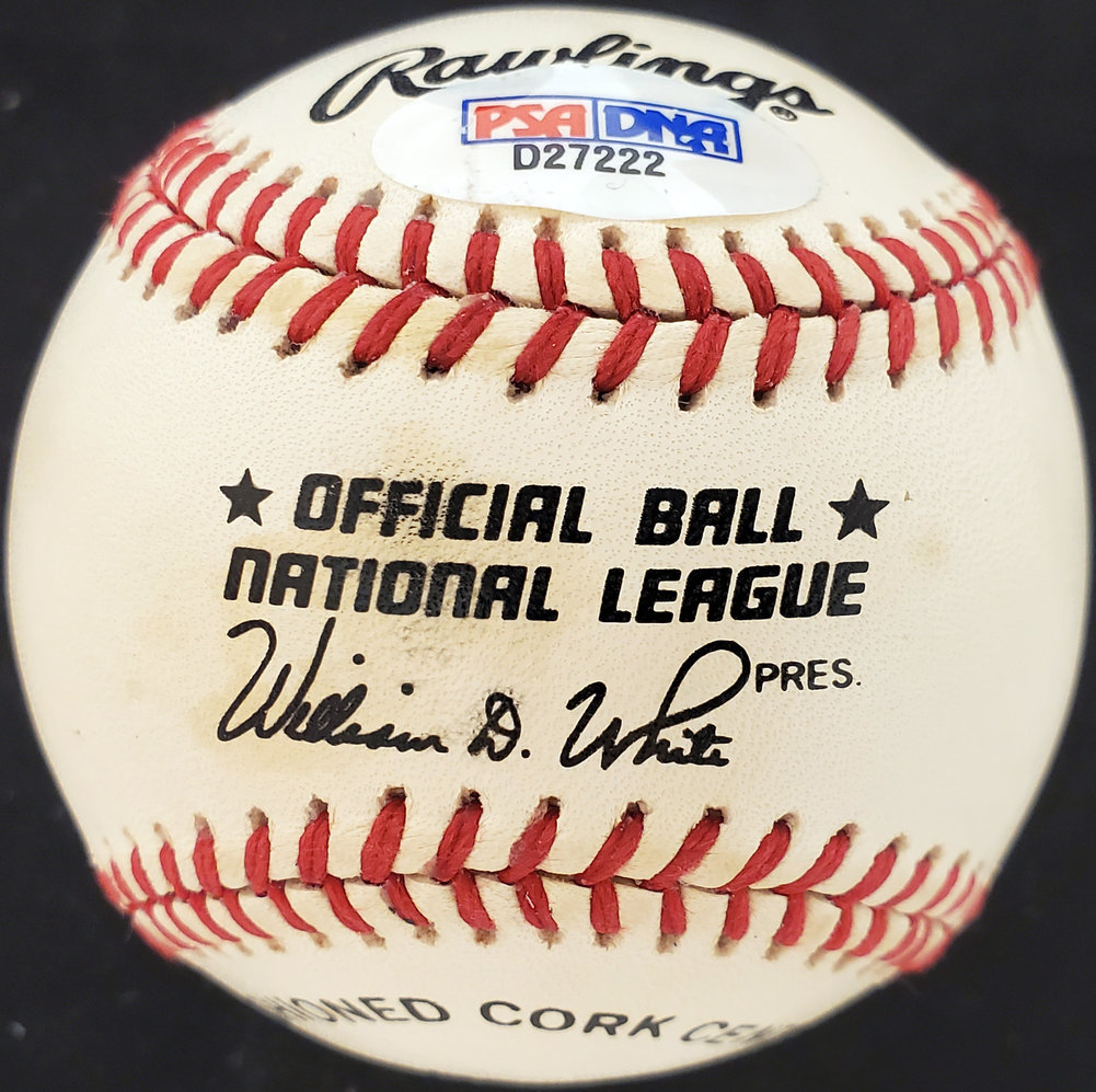Eddie Sawyer Autographed Signed Official Nl Baseball Los Angeles Dodgers, Cincinnati Reds PSA/DNA Image a