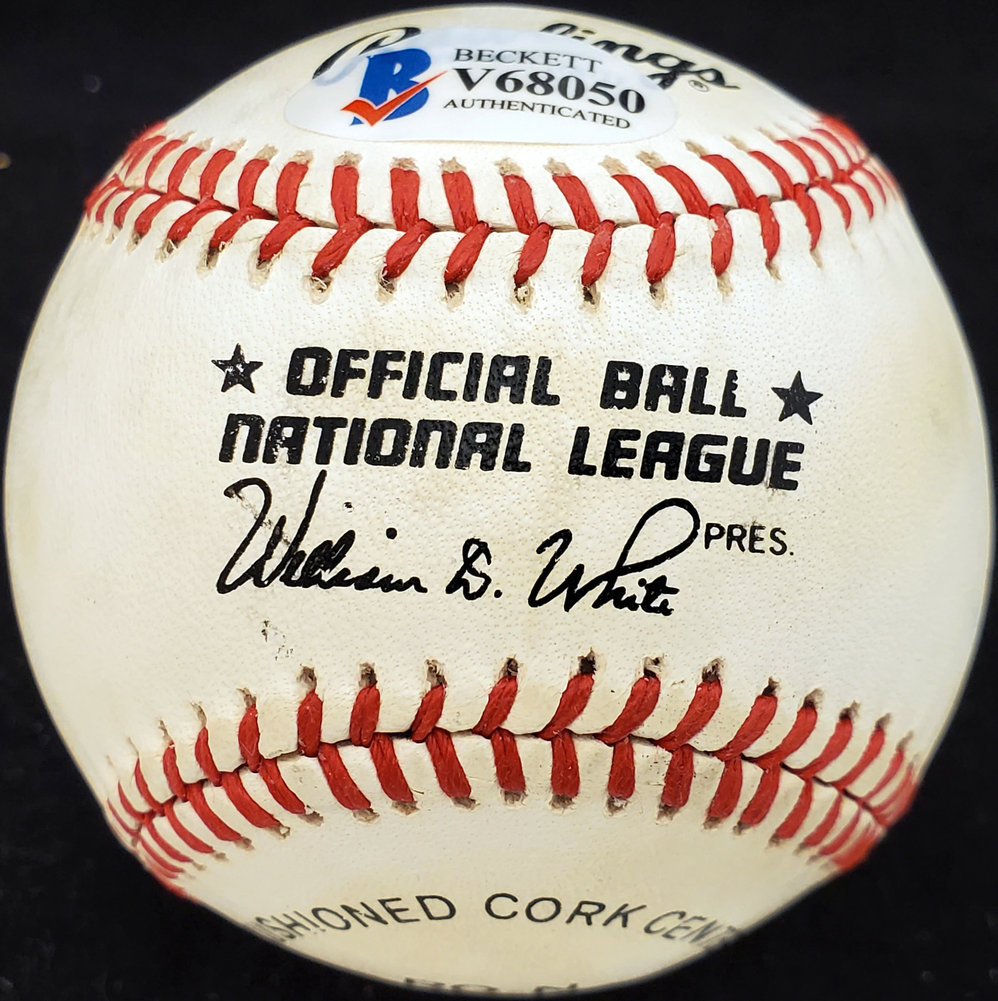 Eddie Sawyer Autographed Official Nl Baseball Philadelphia Phillies Beckett Beckett Image a