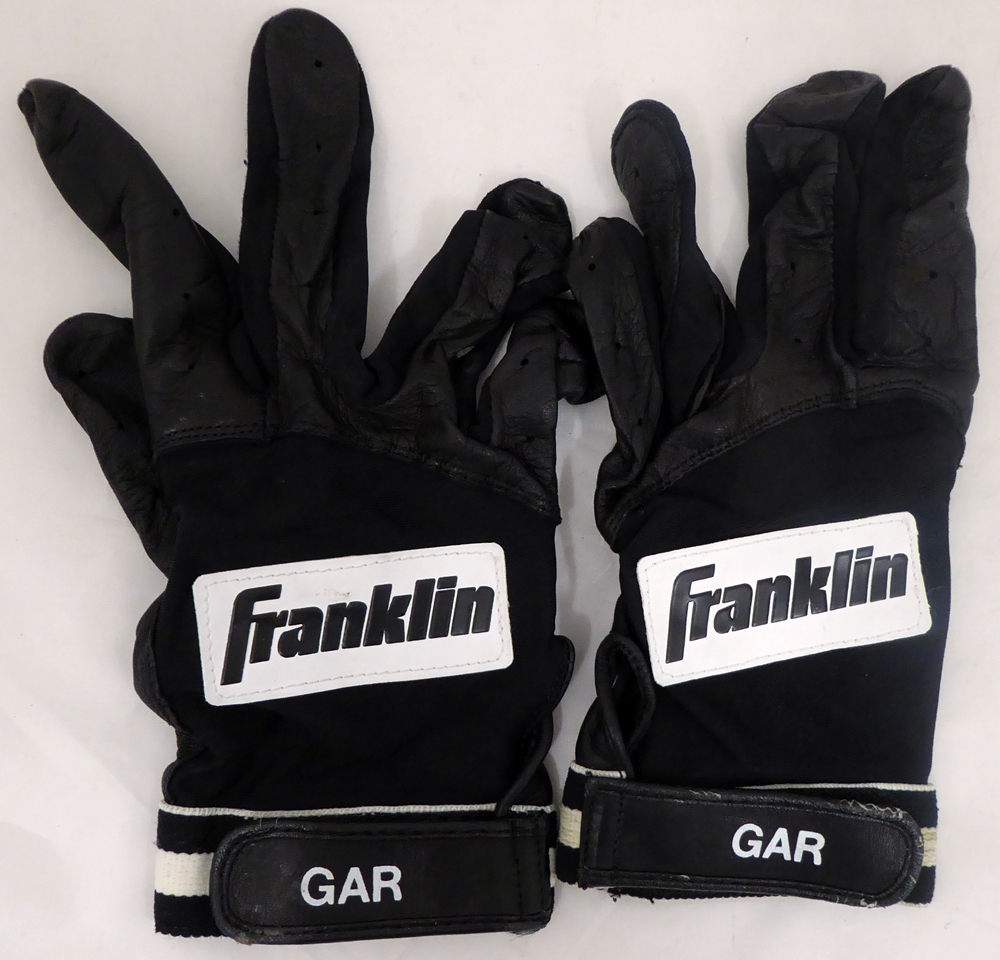 Edgar Martinez Autographed Signed Pair Of Game Used Franklin Batting Gloves With Certificate #145134 Image a