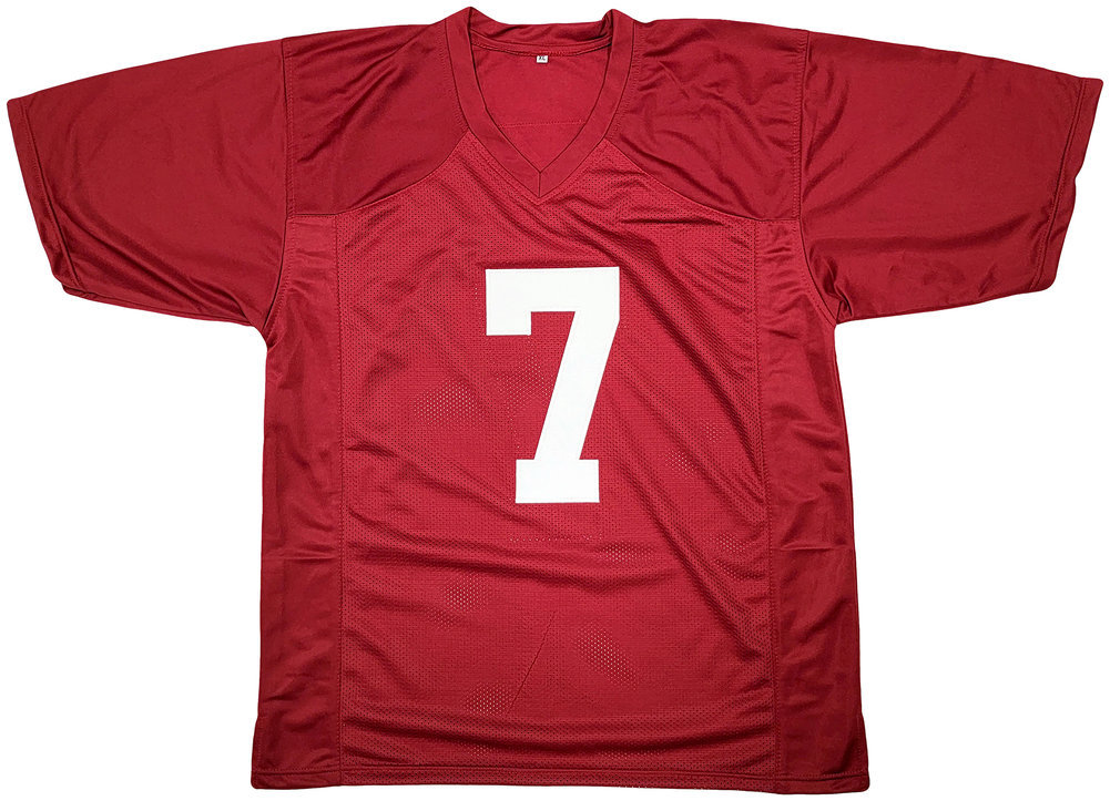 Alabama Crimson Tide Eli Ricks Autographed Red Jersey Beckett Beckett Witness #209473 Image a