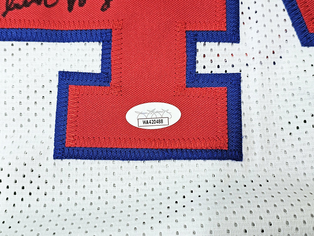 Houston Rockets Elvin Hayes Autographed White Jersey JSA Image a
