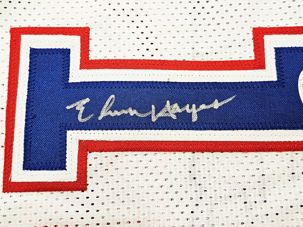 Washington Bullets Elvin Hayes Autographed White Jersey JSA Image a