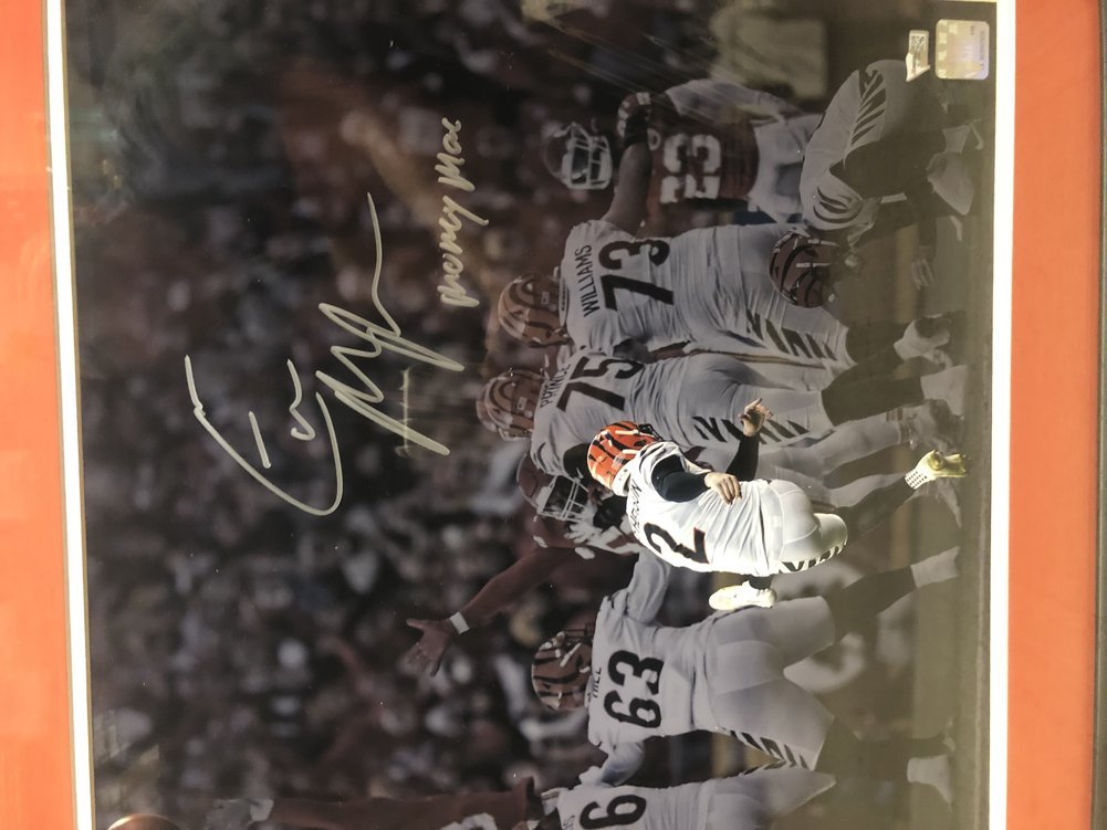 Evan McPherson Autographed Signed Cincinnati Bengals Framed Game